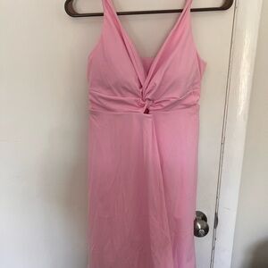 HALARA Pink Twist-Front Dress